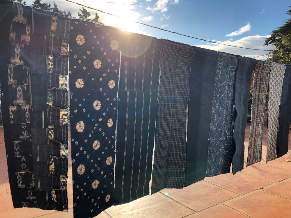 Pièces uniques - Tissu Indigo. - IXCASALA