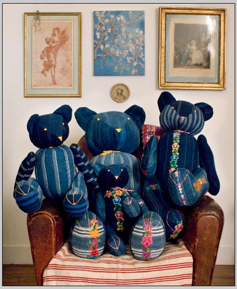 Coussins textile - Broderies. - IXCASALA
