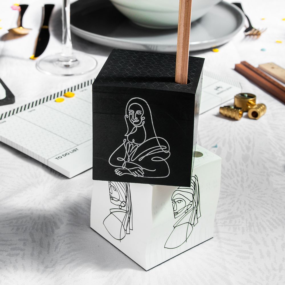 Cadeaux - Cube de papier illustré d'artiste - 7.5X7.5 cm - PULP SHOP