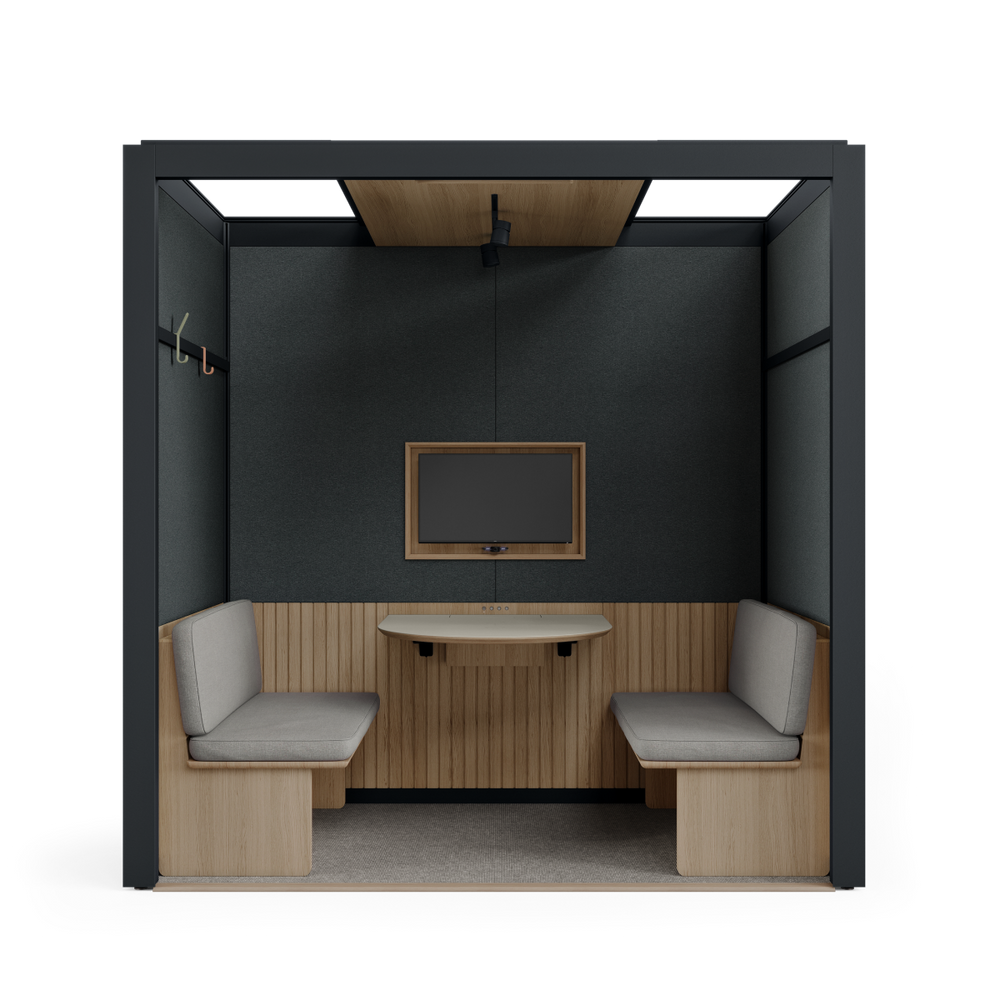 Solutions acoustiques - Salle de réunion ouverte - Cabine acoustique 4 personnes  - ROOM