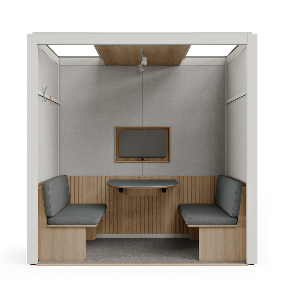 Solutions acoustiques - Salle de réunion ouverte - Cabine acoustique 4 personnes  - ROOM