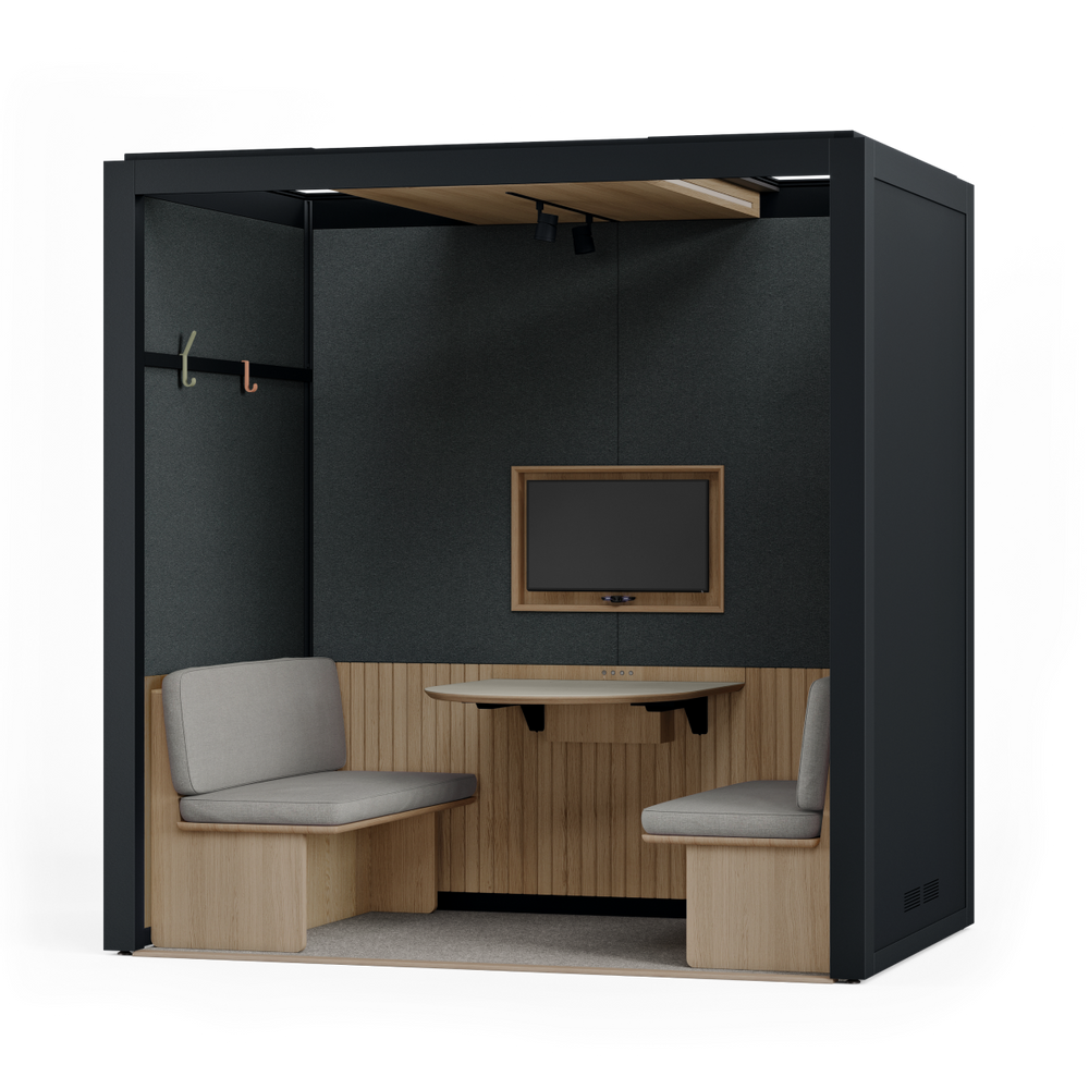 Solutions acoustiques - Salle de réunion ouverte - Cabine acoustique 4 personnes  - ROOM