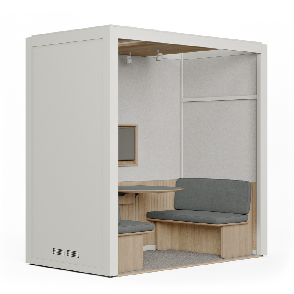 Solutions acoustiques - Salle de réunion ouverte - Cabine acoustique 4 personnes  - ROOM