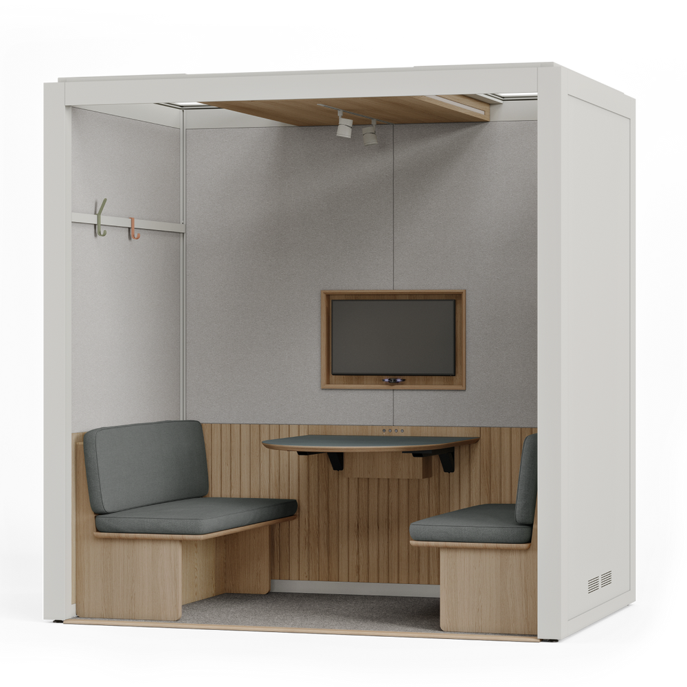 Solutions acoustiques - Salle de réunion ouverte - Cabine acoustique 4 personnes  - ROOM