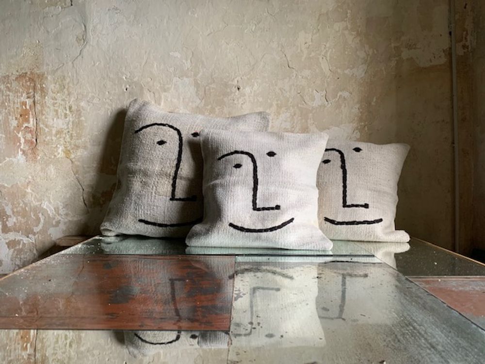 Fabric cushions - cushions/ textiles/ decoration - COTÉ PIERRE MATHILDE LABROUCHE