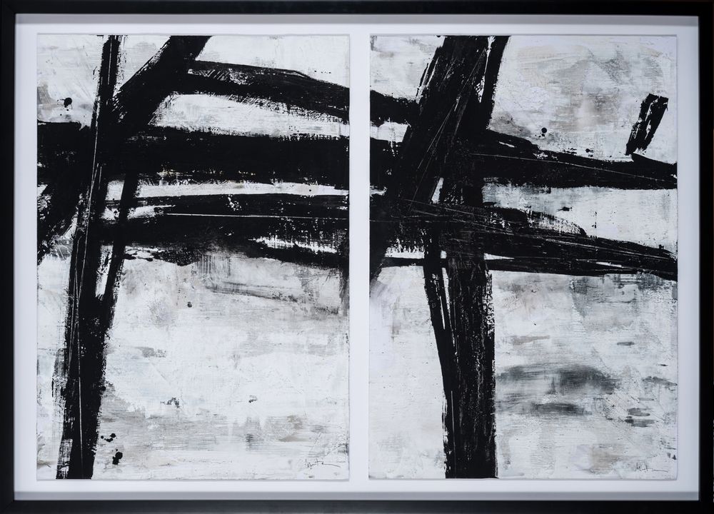 Tableaux - TABLEAU D'ABSTRACTION NOIRE - NOVOCUADRO ART COMPANY
