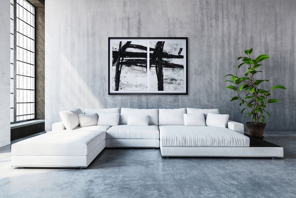 Tableaux - TABLEAU D'ABSTRACTION NOIRE - NOVOCUADRO ART COMPANY