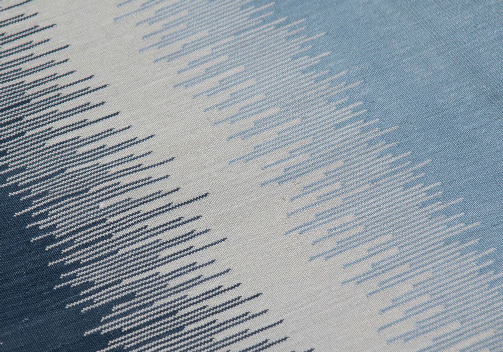Rugs - Minimalist Ikat Rug in Bamboo Silk - AZMAS RUGS