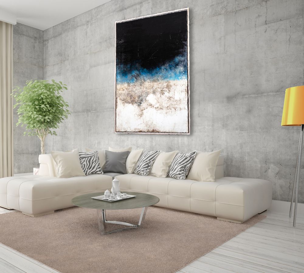 Paintings - ELECTRIC BLUE PAINTING - NOVOCUADRO ART COMPANY