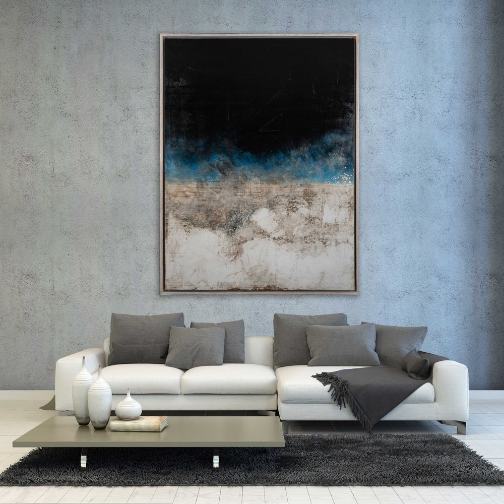 Paintings - ELECTRIC BLUE PAINTING - NOVOCUADRO ART COMPANY