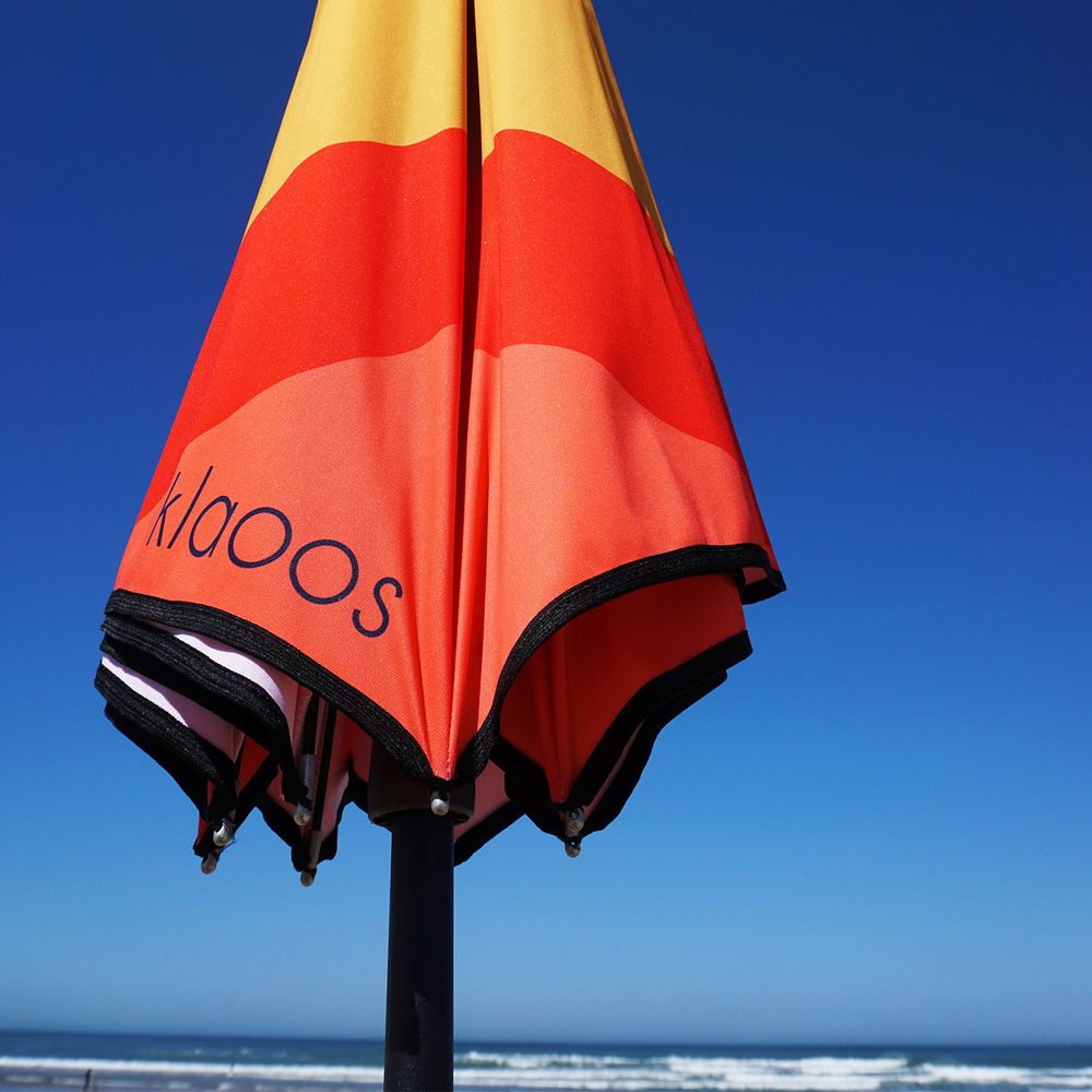 Design objects - Beach umbrella - Mustard red popgrass - Klaoos - KLAOOS