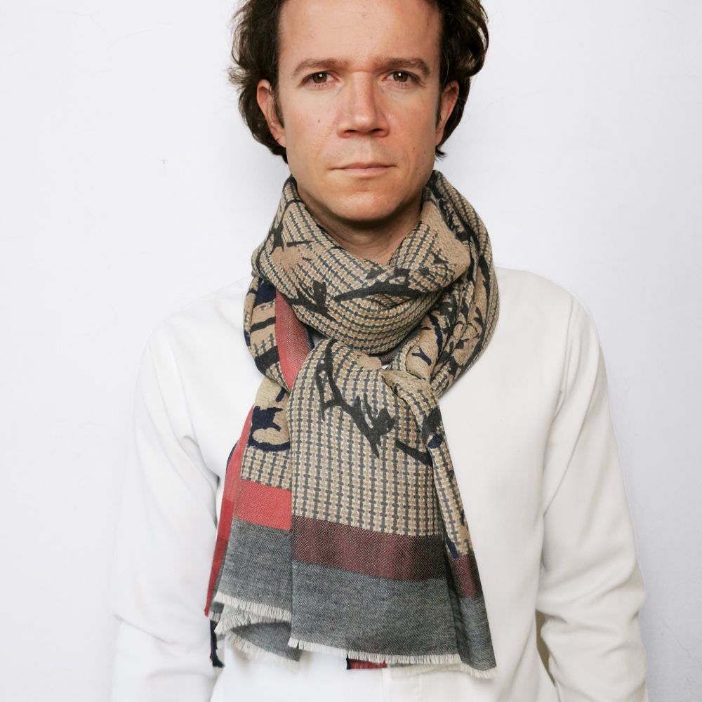 Scarves - SCARF VITAL WOOL SILK - PETRUSSE PARIS