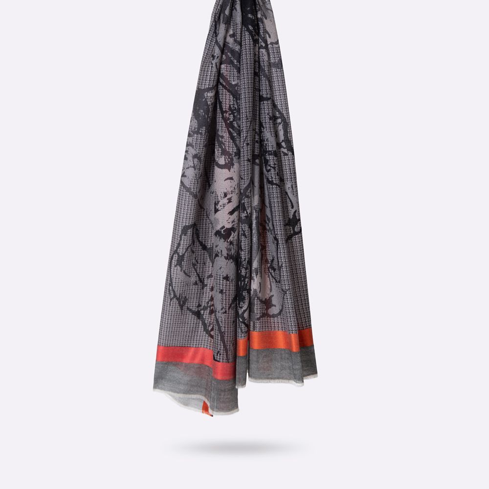 Scarves - SCARF VITAL WOOL SILK - PETRUSSE PARIS