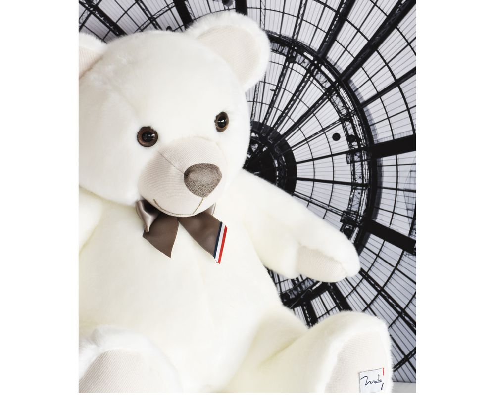 Soft toy - MAILOU TRADITION BEAR 55 cm - White - MAILOU TRADITION - DOUDOU ET COMPAGNIE