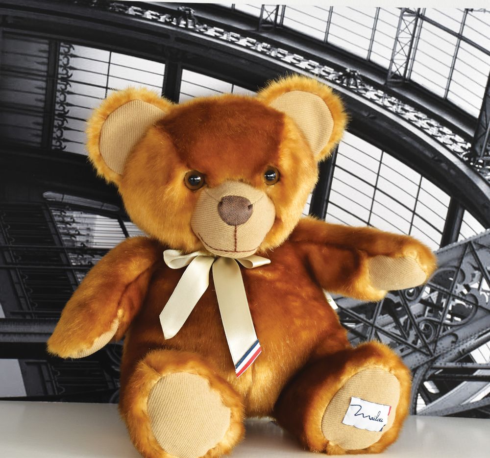 Soft toy - MAILOU TRADITION BEAR 55 cm - White - MAILOU TRADITION - DOUDOU ET COMPAGNIE