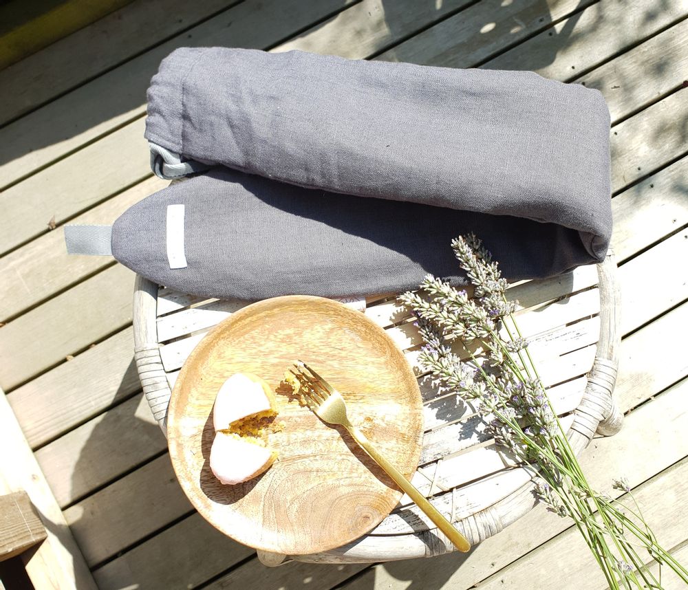 Homewear textile - YuYu Bottle - 100% Lin Belge Pimlico, Gris - YUYU BOTTLE