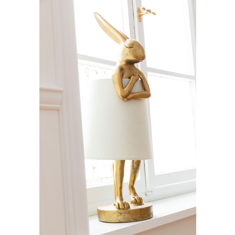 Lampes de bureau - Lampe à poser Animal Rabbit doré - KARE DESIGN