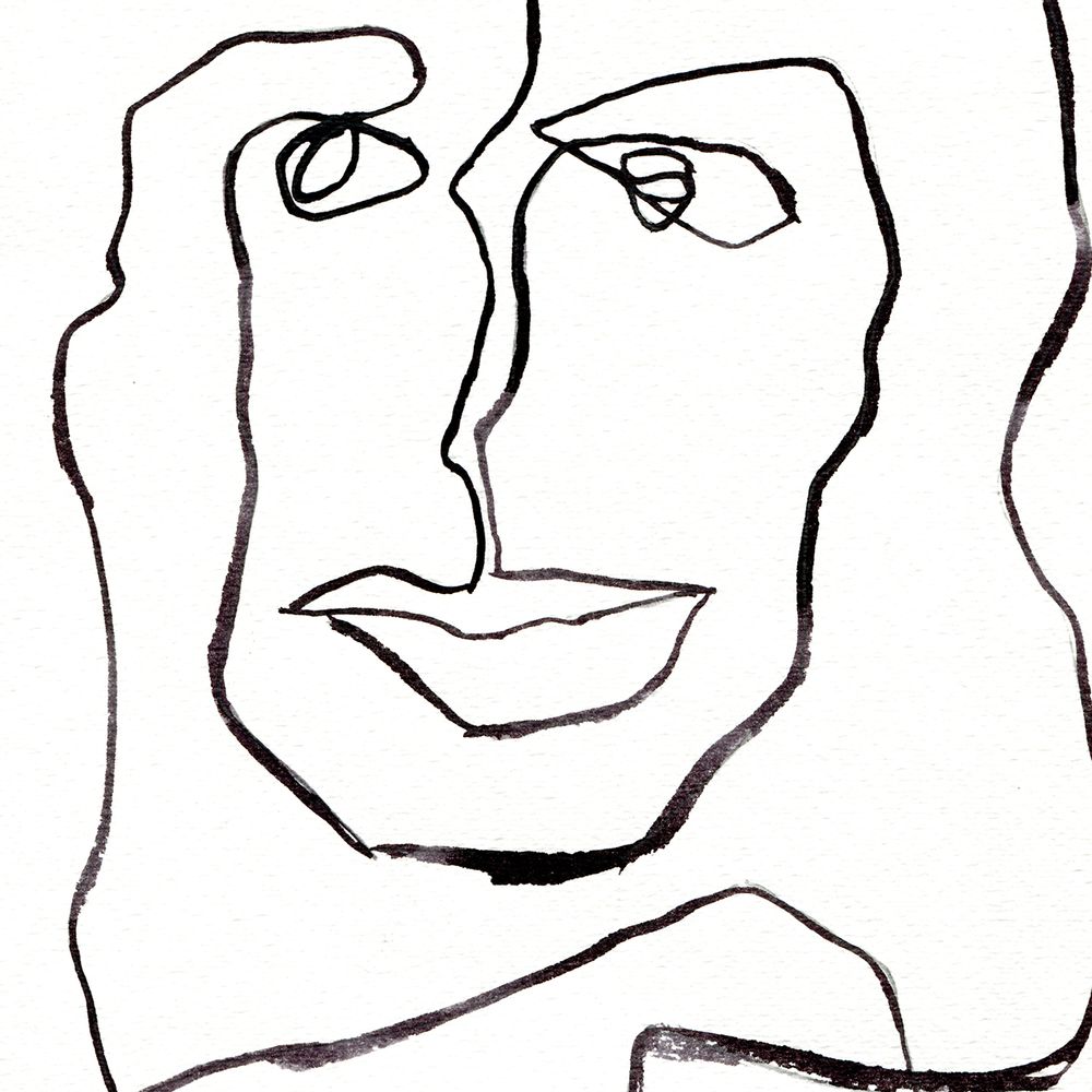 Affiches - Impression d'art One Line Female  - METTEHANDBERG ART PRINTS