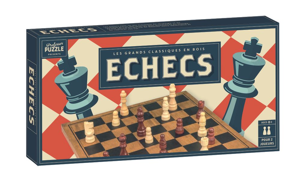 Jeux enfants - Echecs en bois vintage - WILSON JEUX