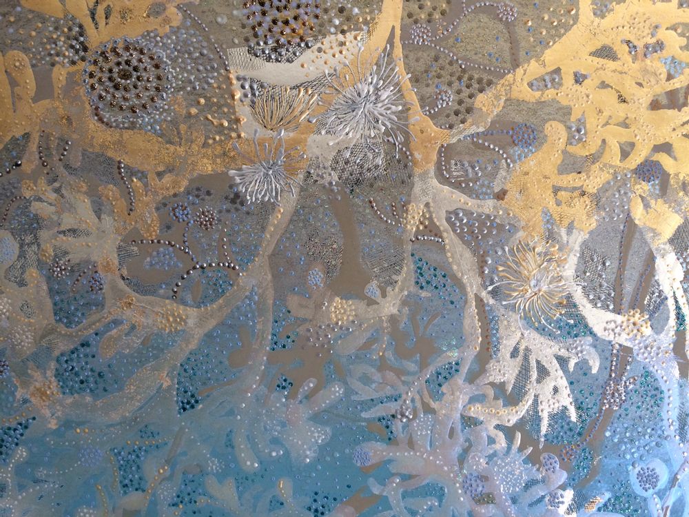 Other wall decoration - Decorative panel “WAVE A THE AME” - VALERIE BEAUMONT