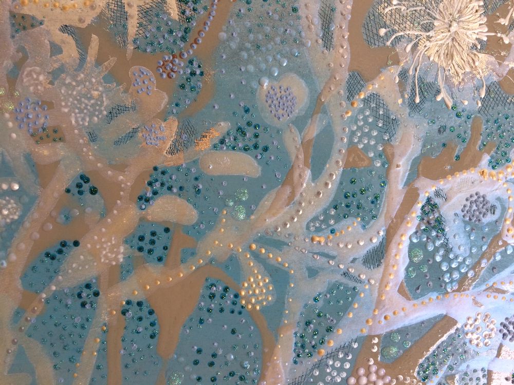Other wall decoration - Decorative panel “WAVE A THE AME” - VALERIE BEAUMONT