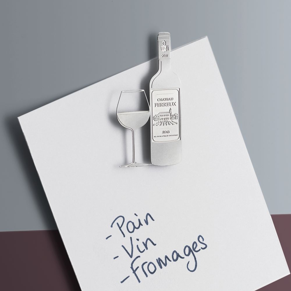 Objets design - Stainless steel magnet - Oenology. - TOUT SIMPLEMENT,