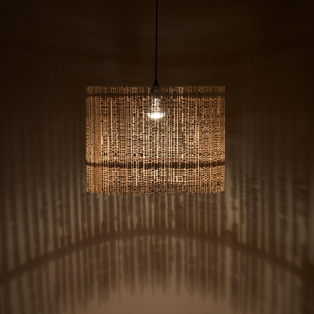 Suspensions extérieures - Suspension Circulaire en hêtre massif - LAMPES EN BOIS - GILLES ANSEL