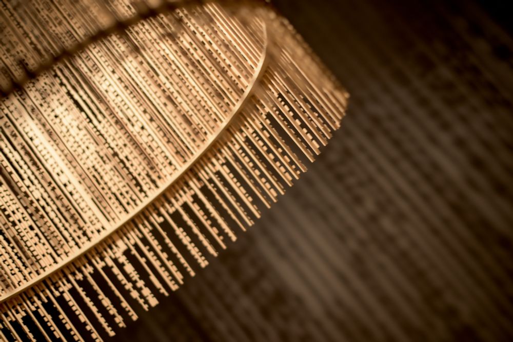 Suspensions extérieures - Suspension Circulaire en hêtre massif - LAMPES EN BOIS - GILLES ANSEL