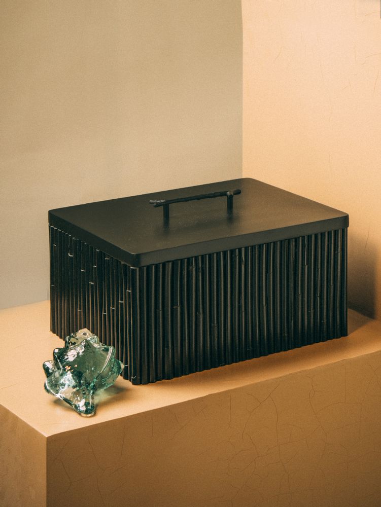 Caskets and boxes - Raba Boxes and Cylinder (Black) - FINALI FURNITURE