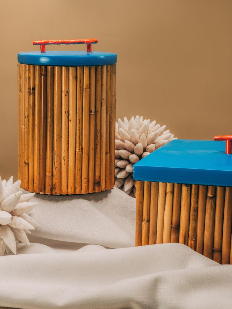 Coffrets et boîtes - Raba Boîtes et Cylindre (Naturel) - FINALI FURNITURE
