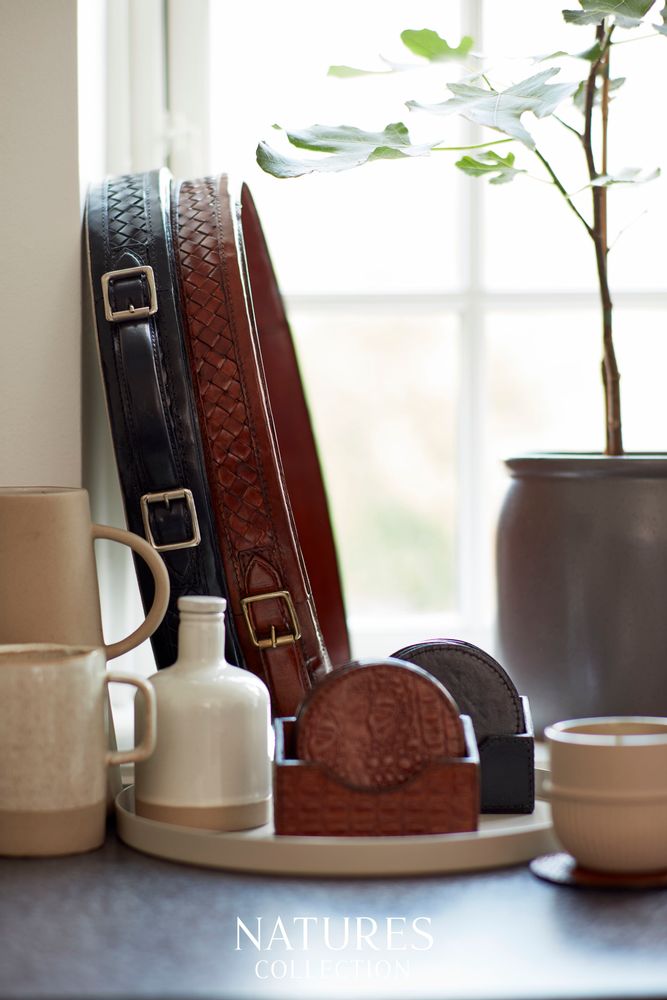 Objets de décoration - Petits accessoires pour la maison en cuir et peau - NATURES COLLECTION