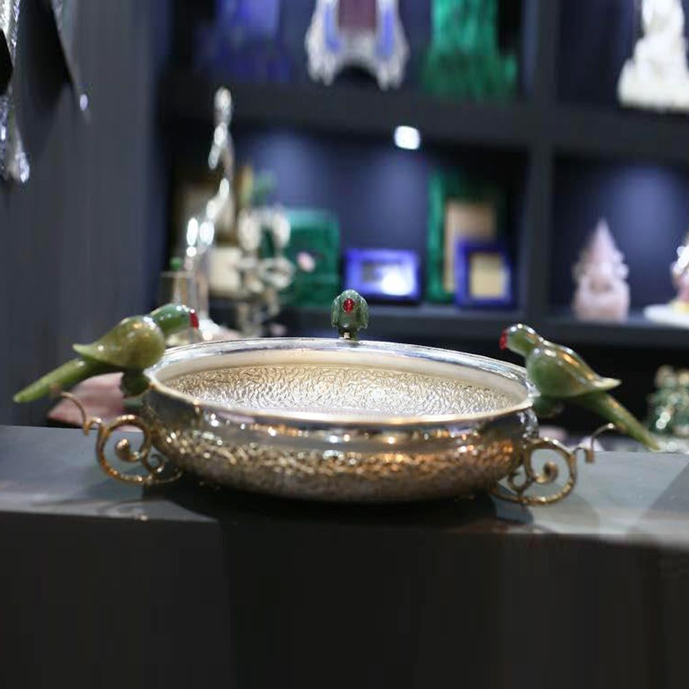 Goldsmithing - PARROT BOWL SILVERWARE - INDIA - BESPOKE HOME JEWELS BY MINJAL J