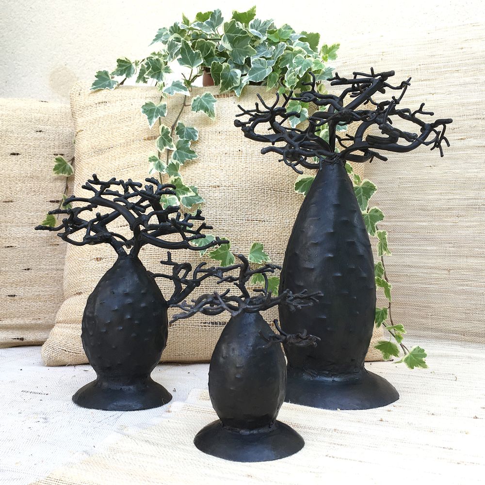 Bijoux - PORTE-BIJOUX BAOBAB EN METAL RECYCLÉ - PASSERAILES