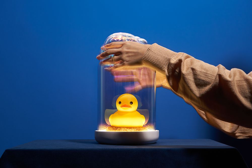 Customizable objects - Bubbling Light Dome | LED table lamp - Wood - YELLOWDOT DESIGN STUDIO