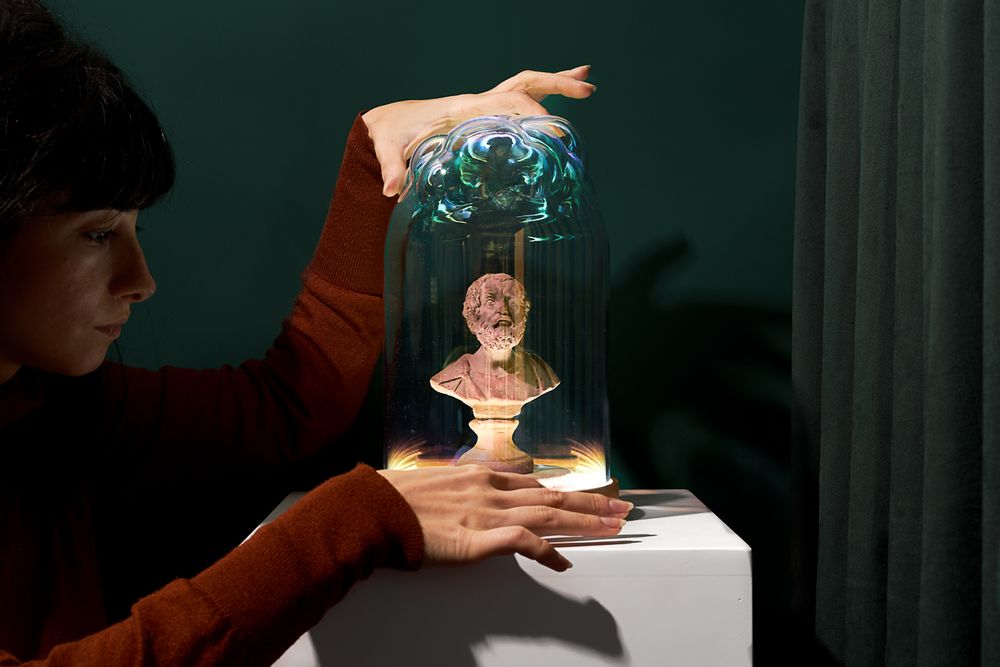 Customizable objects - Bubbling Light Dome | LED table lamp - Wood - YELLOWDOT DESIGN STUDIO