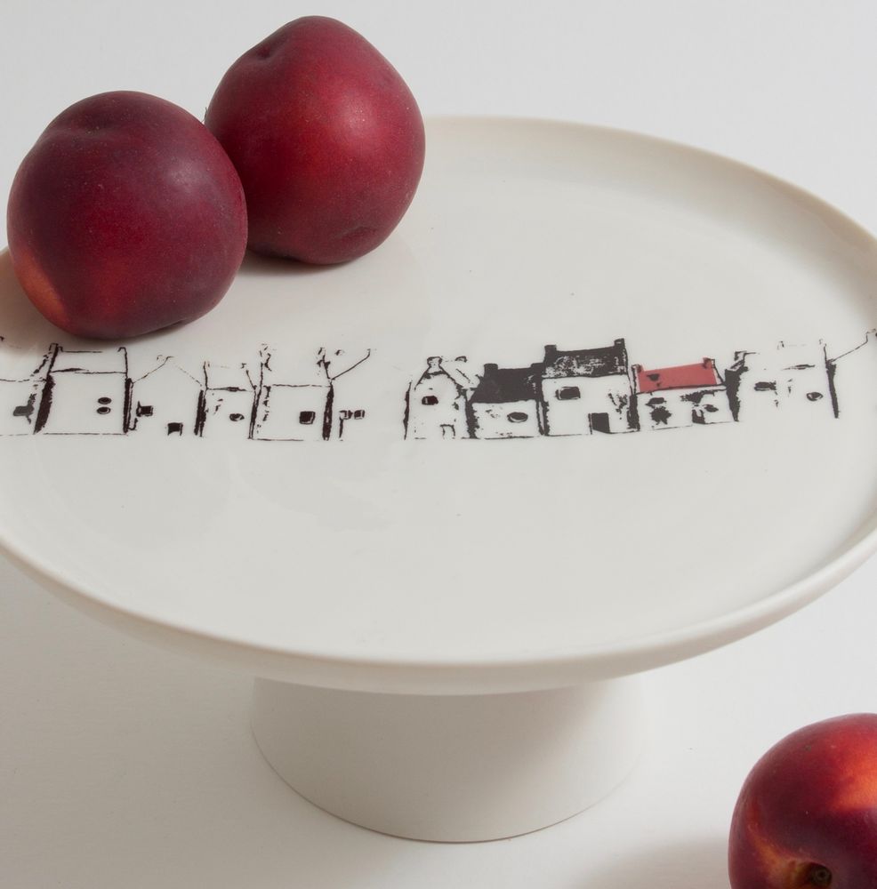 Céramique - Plat de service à gateau - BÉRANGÈRE CÉRAMIQUES