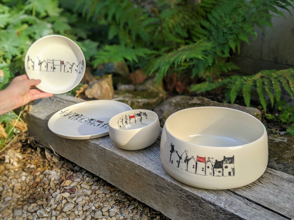 Platter and bowls - Dish or Serving bowl - BÉRANGÈRE CÉRAMIQUES