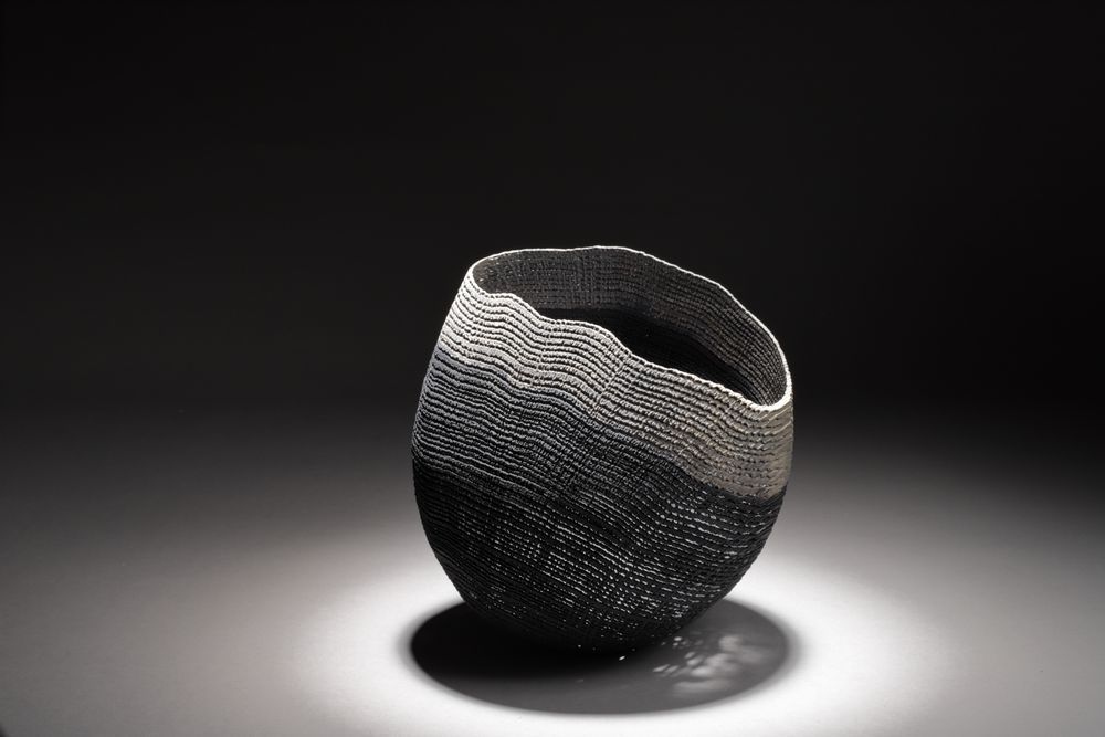 Objets de décoration - Grand bol noir/gris - PASCAL OUDET