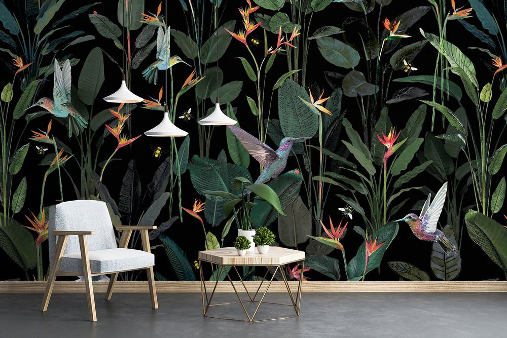 Papiers peints - Papier peint THE BIRDS THE BEES AND THE BOTANICS - STUDIO SAINT-PIERRE