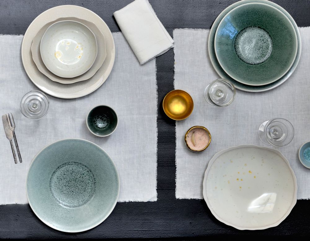 Assiettes au quotidien - Plume - JARS CERAMISTES