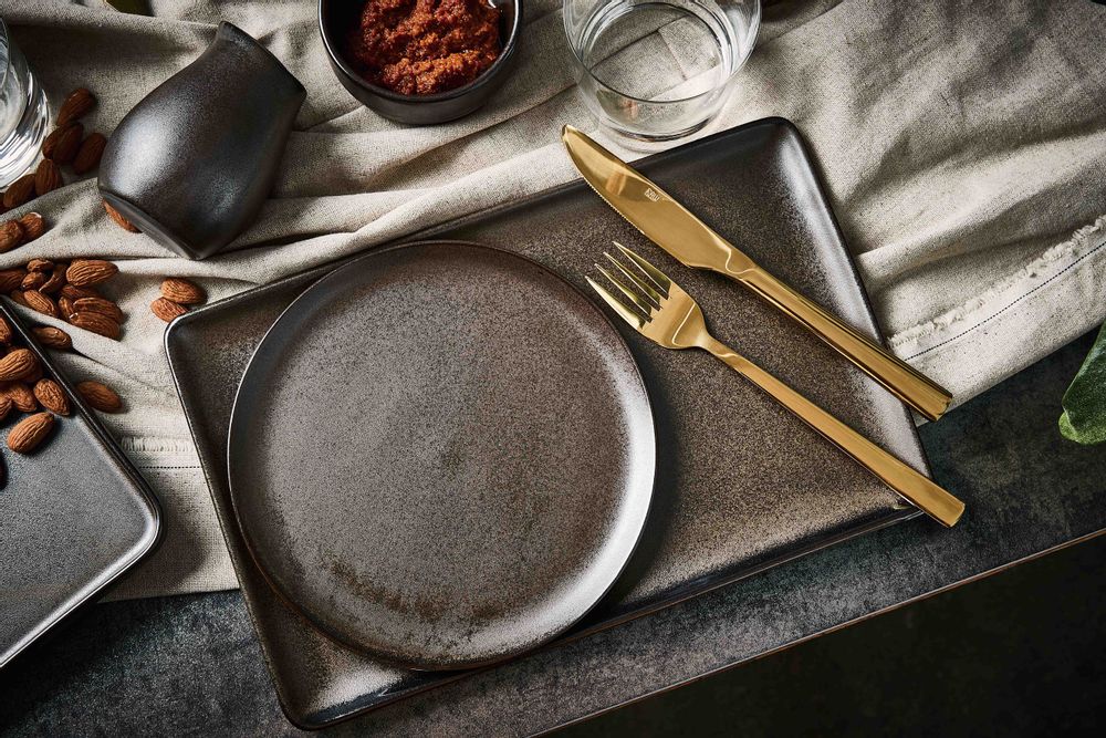 Everyday plates - RAW Metallic Brown - AIDA