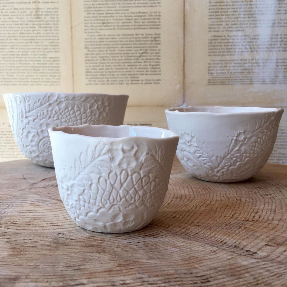 Bowls - Espresso, cup and bowl “Albertine” - MYRIAM AIT AMAR