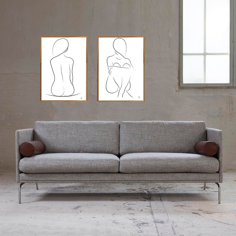 Affiches - Tirage artistique Silhouette assise - METTEHANDBERG ART PRINTS