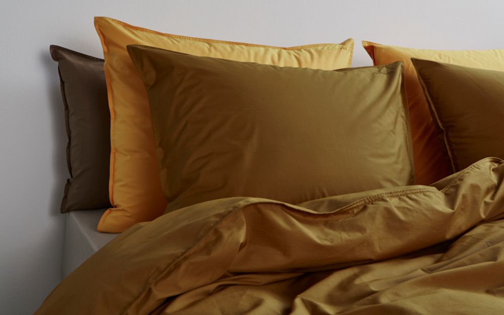 Bed linens - PERCALE COTTON bedlinen beige/grey - SUITE702