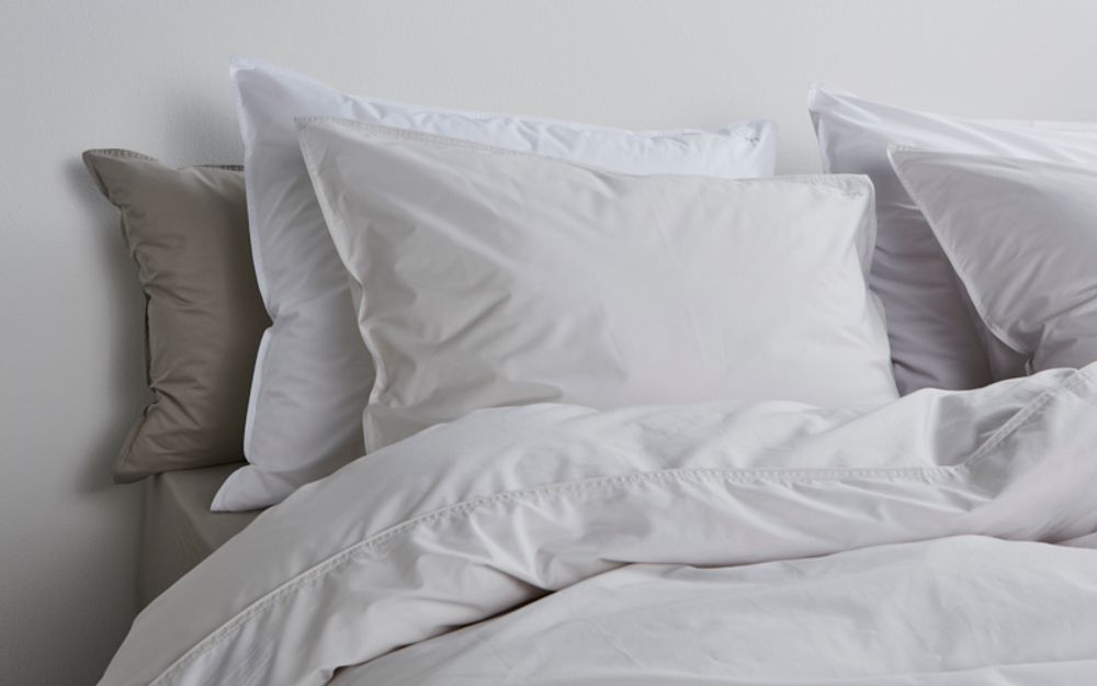 Bed linens - PERCALE COTTON bedlinen beige/grey - SUITE702