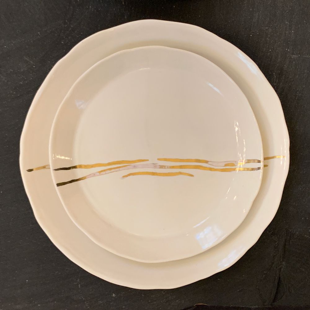 Formal plates - Gallaxy collection porcelain open bowl - MARTINE MIKAELOFF