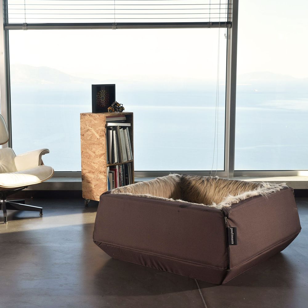 Ottomans - PET BOX WITH ARTIFICIAL FUR - POUFOMANIA