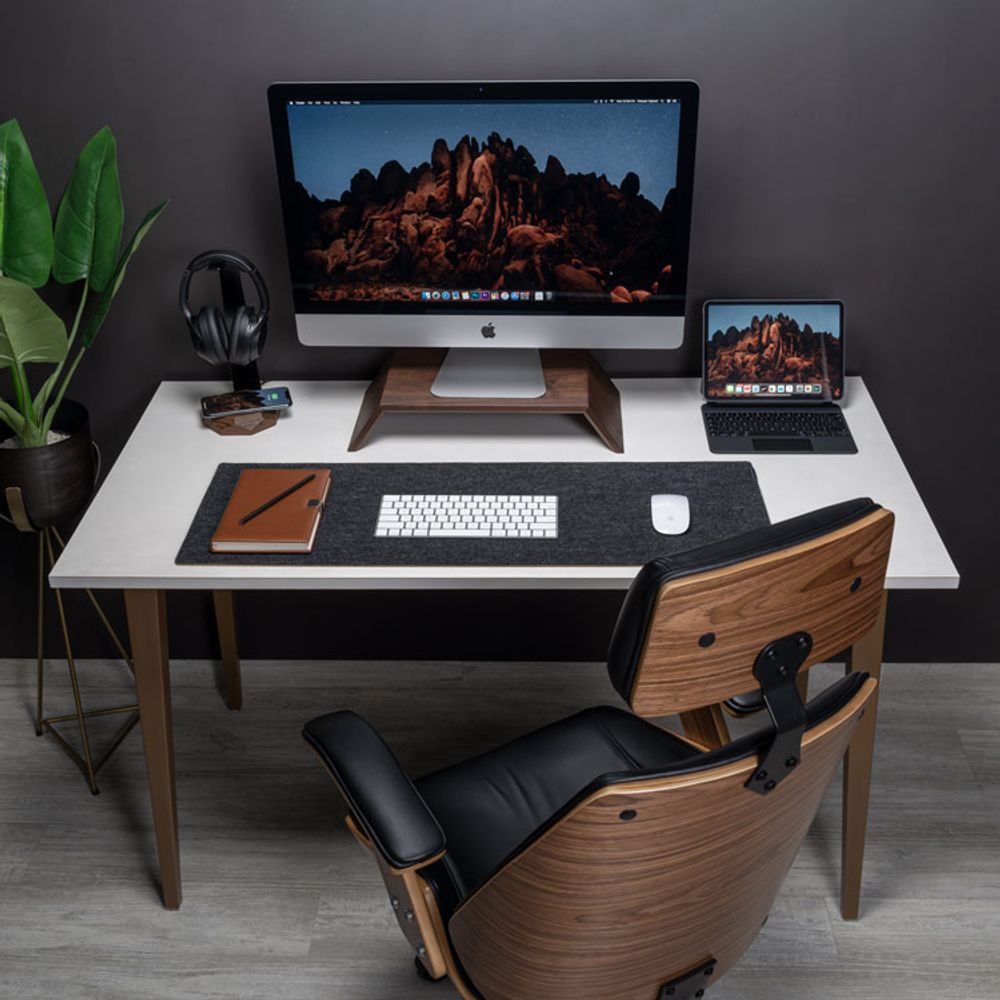 Design objects - Felt and cork office desk mat - OAKYWOOD
