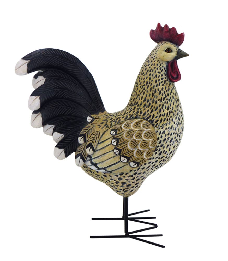 Objets de décoration - Poules et coqs - ROLANDE DU DREUILH CREATIONS