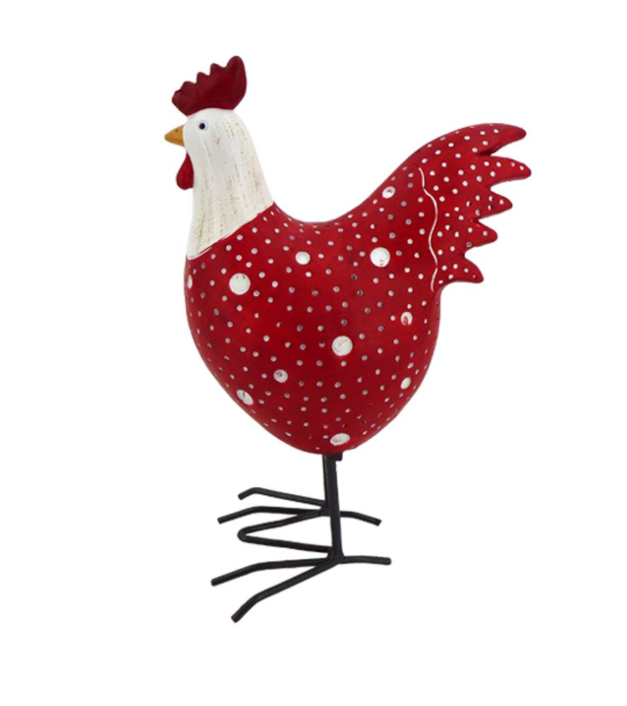 Objets de décoration - Poules et coqs - ROLANDE DU DREUILH CREATIONS